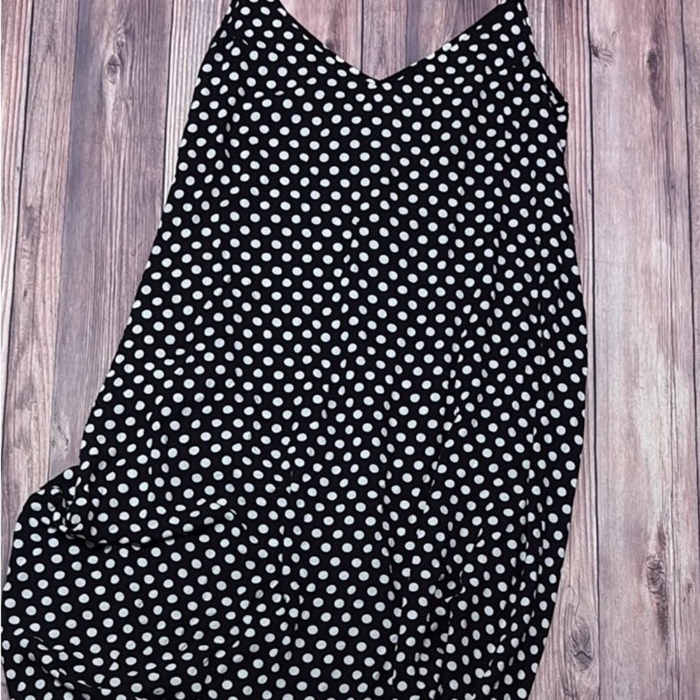 Zanzea Black and White Midi Sundress